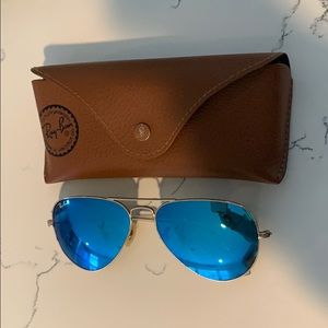 Ray bans blue flash aviator